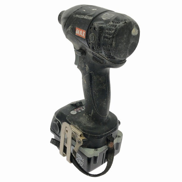 ☆中古品☆MAX マックス 14.4V 充電式ブラシレスインパクトドライバー PJ-ID144-B2C(K) バッテリ2個(3.0Ah) 充電器 ケース付137069 - 7