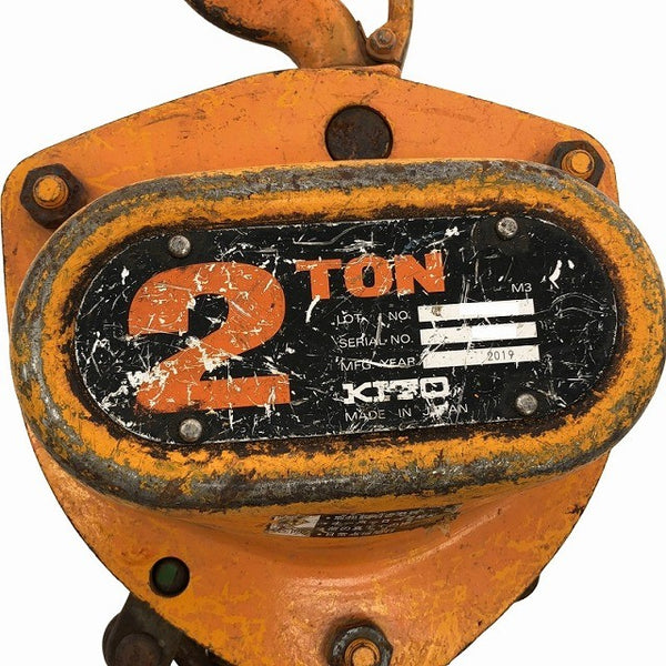 ☆中古品☆KITO キトー チェーンブロック M3形 CB020 荷重2.0ton/2ton 揚程3m 手動式 チェンブロック 吊り具 荷揚げ機132159 - 7
