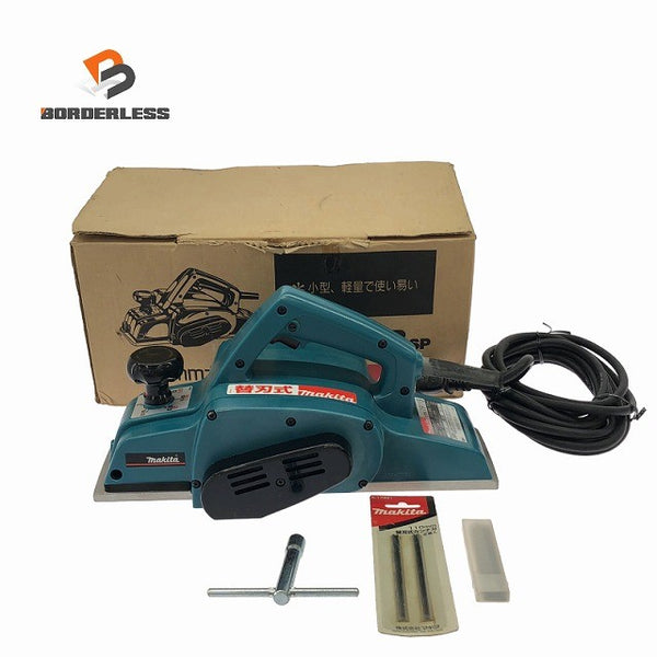 ☆比較的綺麗☆makita マキタ 100V 110mm カンナ 1911B SP 未使用替刃 パーツ付き 電動かんな 電気カンナ 電動鉋 電気鉋135994 - 1
