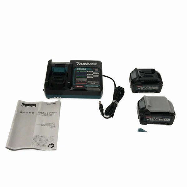 ☆未使用品☆makita マキタ 40Vmax 充電式レシプロソー JR001GRDX バッテリ2個(2.5Ah) 充電器 ケース付 コードレスセーバソー129643 - 9