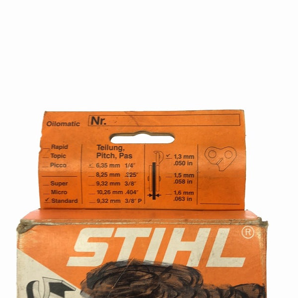 ☆未使用品 4個セット☆STIHL スチール 標準タイプ ソーチェーン 長さ 60cm ピッチ 1/4 海外製品112682 - 10