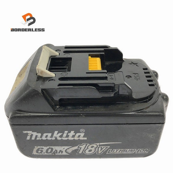 ☆中古品☆makita マキタ 18V 6.0Ah 純正 リチウムイオンバッテリー BL1860B 残量表示付 リチウムイオン電池 蓄電池 充電池136821 - 1