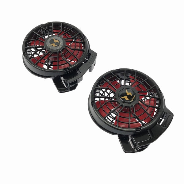 ☆未使用品☆サンエス 空調風神服 ハイパワーファンセット RD9110H 対応機種(RD9190/RD9090) 空調作業服用 ファンユニット114800 - 3