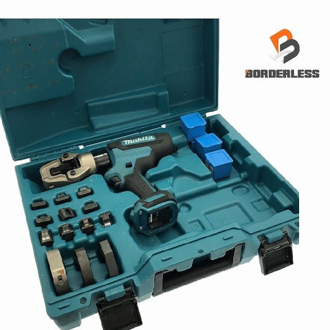 ☆比較的綺麗です☆makita マキタ 18V 充電式圧着機 TC300D 本体+ダイス付き 電動工具 圧着工具 コードレス - 0