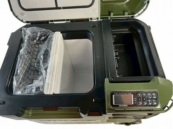 ☆極美品☆HIKOKI ハイコーキ コードレス冷温庫 UL18DC フォレストグリーン バッテリー(BSL36B18X) 充電器 アダプター付き 保冷温庫112483 - 6