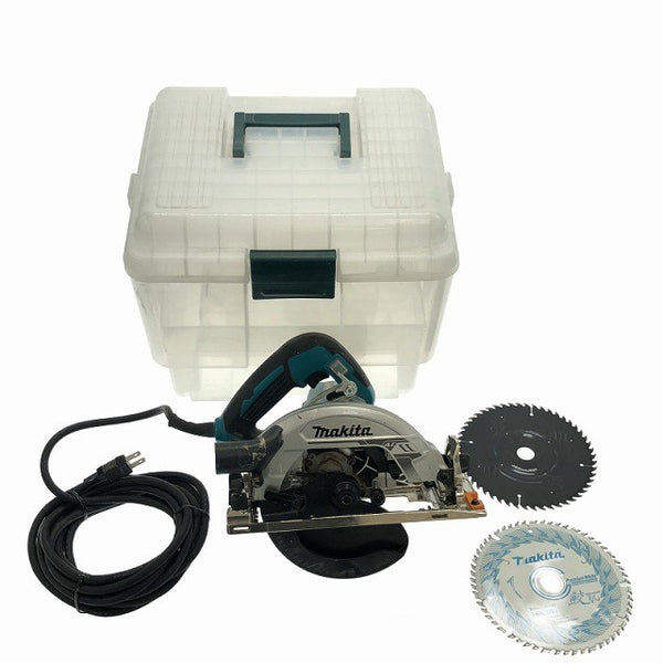 ☆中古品☆makita マキタ 100V 165mm 電気マルノコ HS6301 鮫肌 ケース付き コード式 電気丸のこ 木工用 切断機130285 - 3