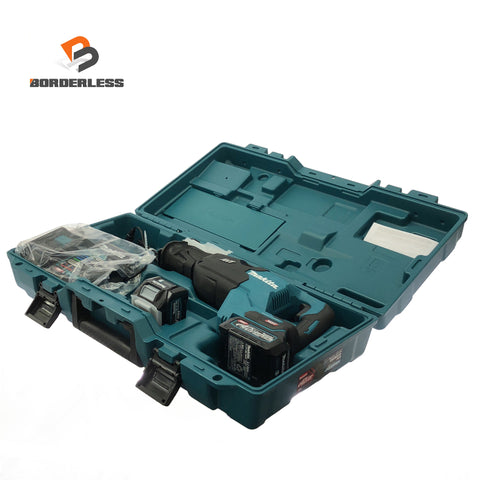 ☆未使用品☆makita マキタ 40Vmax 充電式レシプロソー JR002GRDX バッテリ2個(2.5Ah) 充電器 ケース付 コードレスセーバソー134863