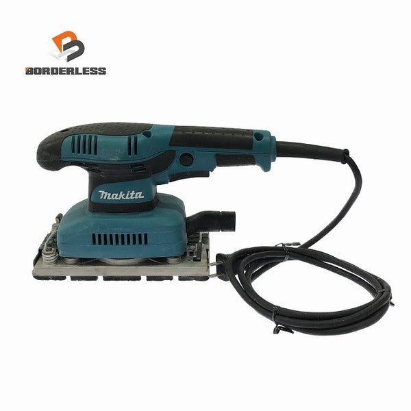 ☆中古品☆ makita マキタ 100V 仕上サンダー BO3710 青/ブルー 本体のみ 木材加工 大工 研磨121042 - 1
