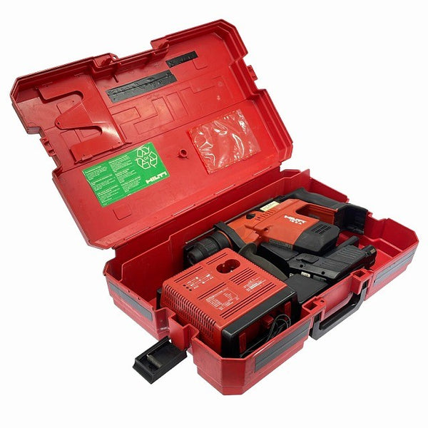 ☆中古品☆HILTI ヒルティ 24V 充電式ハンマードリル TE5A バッテリー1個 充電器 ケース付 ロータリーハンマードリル131544 - 2