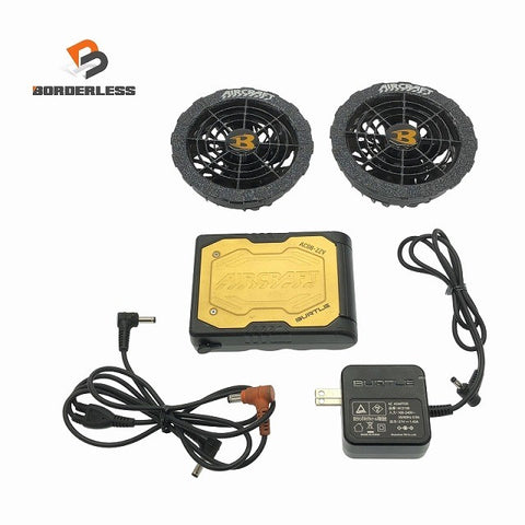 ☆中古品☆BURTLE バートル 22V 空調作業服用ファン&バッテリー AC08 AC08-2117983