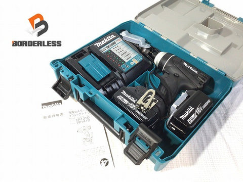 ☆未使用品☆makita マキタ 18V 4モードインパクトドライバー TP141DRGXB 黒 バッテリ2個(18V6.0Ah) 充電器 ケース付130627
