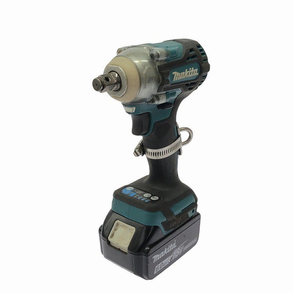 ☆中古品☆makita マキタ 18V 充電式インパクトレンチ TW300DRGX バッテリ2個(6.0Ah) 充電器 QCソケット6個 ケース付 コードレス129036 - 4