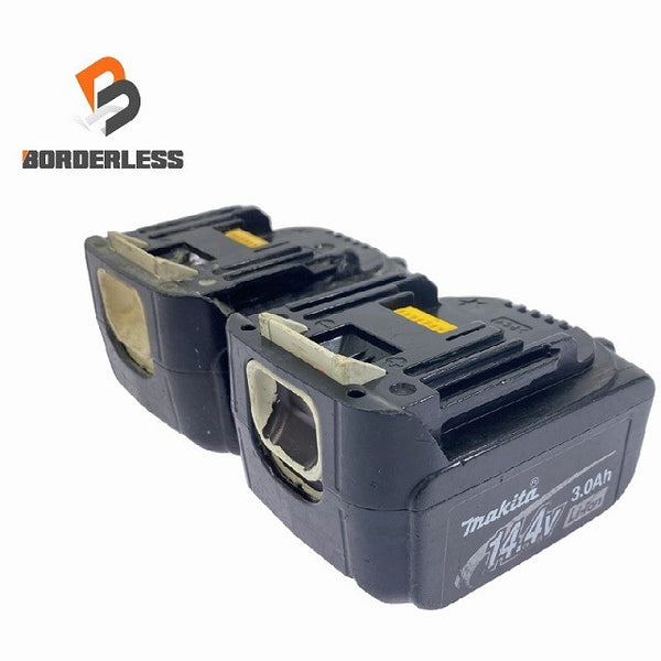 ☆中古品セット☆makita マキタ 14.4V 6.0Ah/3.0Ah 純正 リチウムイオンバッテリー BL1460B BL1430 電動工具用 蓄電池 充電池137126 - 1