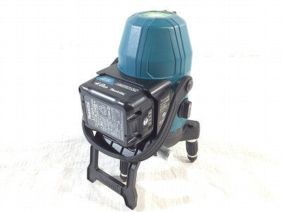 ☆極美品☆ makita マキタ 10.8V 充電式屋内・屋外兼用墨出し器 SK10GD 本体+受光機(LDG-5)+バッテリー1個+パーツ+充電器+ケース - 6