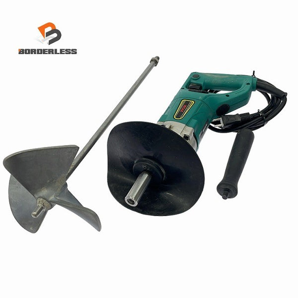 ☆中古品☆RYOBI リョービ パワーミキサー PM-311 本体+シャフト+パドル カクハン機 かくはん機 撹拌機 セメント モルタル 電動工具129217 - 1