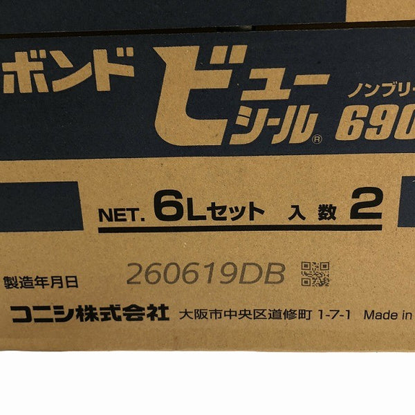 ☆未使用品 KONISHI コニシ ボンド ビューシール 6L缶 6909 NB/ノンブリード 2成分形ポリウレタン系 2液 シーリング材 コーキング材133941 - 7