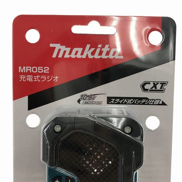 ☆未使用品☆makita マキタ 10.8V 充電式ラジオ MR052 小型ラジオ スライド式バッテリ仕様 現場ラジオ 防災 災害129521 - 10