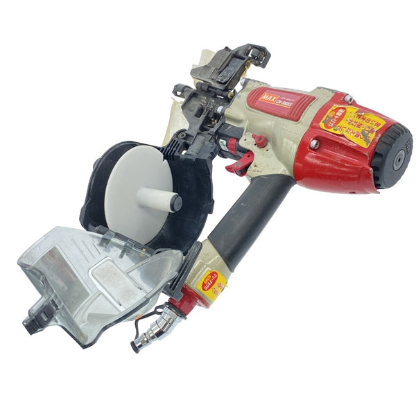 ☆中古品☆MAX マックス 65mm 一般庄/常圧 コイルネイラ CN-565S(FP) ケース付 エア釘打機 エア釘打ち機 ロール釘打機118071 - 8