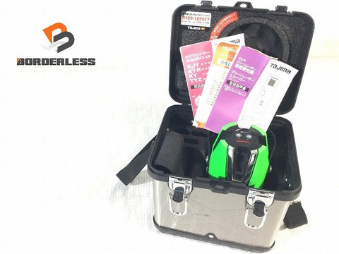 ☆中古品☆TAJIMA タジマ グリーンレーザー墨出し器 ZEROG-KJY 受光器(RCV-G) ケース付 レーザー墨出し機122510