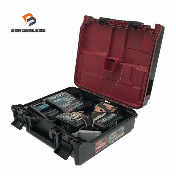 ☆中古品 限定色☆makita マキタ 40Vmax 充電式インパクトドライバー TD001GDXFC オレンジ/フレッシュカッパー フルセット117731 - 1