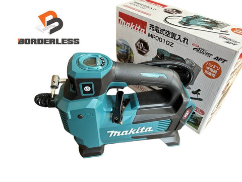 ☆美品☆makita マキタ 40Vmax 充電式空気入れ MP001GZ 本体のみ 吐出量24L/min 最高圧力1,110kPa 小型コンプレッサー127948