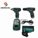 ☆中古品 2点セット☆makita マキタ 10.8V インパクトドライバ TD090D ドライバドリル DF330D バッテリー2個(10.8V 1.3Ah) 充電器付 - 1