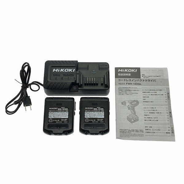 ☆美品☆HIKOKI ハイコーキ 14.4V コードレスインパクトドライバ FWH14DGL バッテリー2個(1.5Ah) 充電器 ケース付 ※コメント必読 116501 - 10