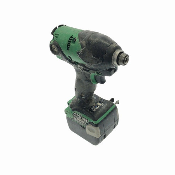 ☆中古品☆HITACHI 日立工機 14.4V コードレスインパクトドライバー WH14DSL2 バッテリ2個(14.4V3.0Ah) ケース付 充電式114927 - 5