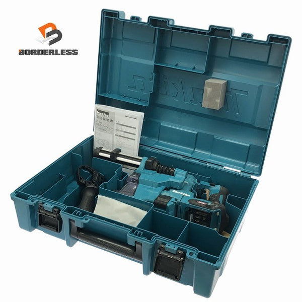 ☆比較的綺麗☆makita マキタ 40Vmax 20mm 充電式ハンマドリル HR010GZKV 青 本体+集じんシステム(DX16) ハンマードリル135864 - 1