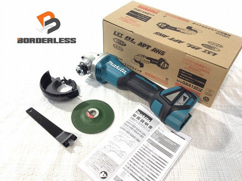 ☆未使用品☆makita マキタ 18V 100mm 充電式ディスクグラインダ GA412DZ 本体のみ 研磨機 研削 切削 コードレス125553