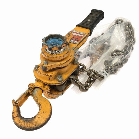 ☆中古品 2個セット☆KITO キトー レバーブロック L5形 LB016 2個 荷重1.6ton 揚程1.5m レバーホイスト ガッチャ 荷締め 荷揚げ133153 - 0