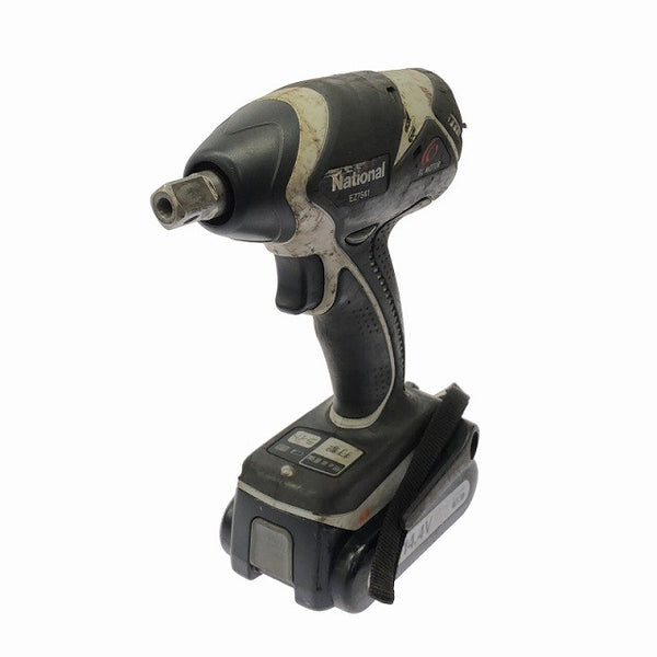 ☆中古品☆National ナショナル 14.4V 充電式インパクトレンチ EZ7541LN2S-B バッテリ2個(3.0Ah)充電器 ケース付 コードレス129055 - 4