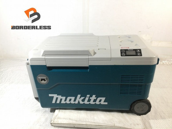 ☆中古品☆makita マキタ 40Vmax/18V/100V 充電式保冷温庫 CW001G ACアダプタ ソケット付 コードレス冷温庫 アウトドア キャンプ135013 - 1