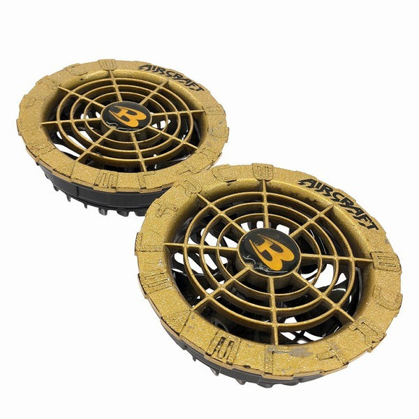 ☆中古品☆BURTLE バートル エアークラフト リチウムイオンバッテリー AC08-22V ファンユニット AC08-2 メタリックゴールド 空調作業服 暑さ対策134972 - 3