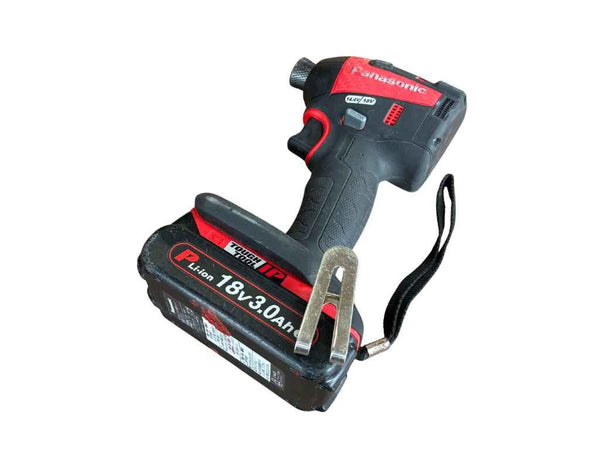 ☆中古品☆Panasonic パナソニック 18V/14.4V 充電式インパクトドライバー EZ75A7 バッテリー 18V3.0AH 充電器 - 7
