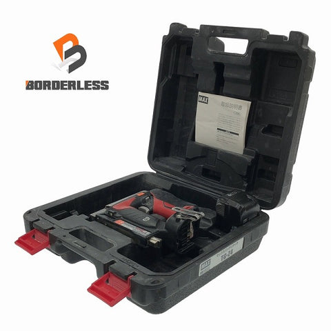 ☆中古品☆MAX マックス 14.4V/18V 充電式タッカー TG-Z4 バッテリ1個(14.4V 4.0Ah) ケース付 ステープル幅13mm 長さ13mm