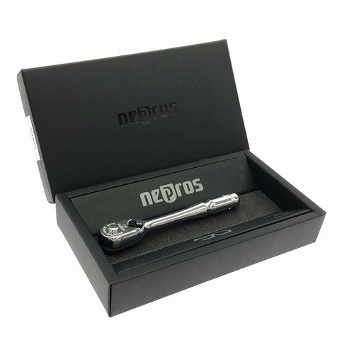 ☆未使用品☆nepros ネプロス 9.5sq.コンパクトラチェットハンドル NBRC390 90ギア 小型 ソケットハンドル ラチェットレンチ133786 - 0