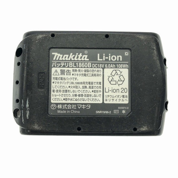 ☆比較的綺麗です☆makita マキタ 18V 6.0Ah 純正 リチウムイオンバッテリー BL1860B 残量表示付 リチウムイオン電池 蓄電池 115981115981 - 10