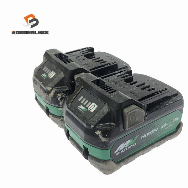 ☆中古品2点セット☆HiKOKI ハイコーキ 36V 2.5Ah 純正 マルチボルトバッテリー BSL36A18X リチウムイオンバッテリー 蓄電池122331 - 1
