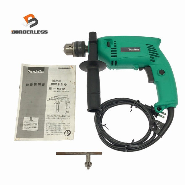 ☆中古美品☆makita マキタ 100V 15mm 震動ドリル M812 コード式 振動ドリル 電気ドリル 電動ドリル 穴あけ DIY/日曜大工134952 - 1