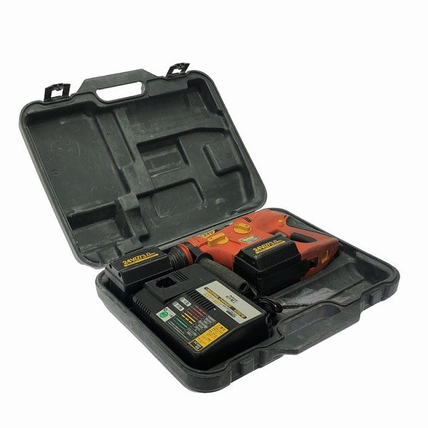 ☆中古品☆National ナショナル 24V ハンマードリル EZ6813 バッテリー2個(24V 3.0Ah)充電器 穴あけ 現パナソニック121475 - 2