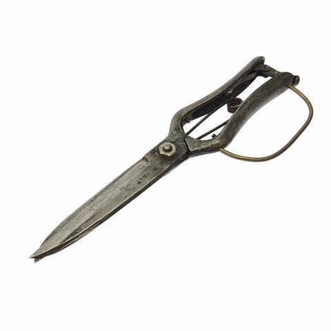☆中古品☆おの義 片手刈込鋏 ガード付 金止 全長約260mm 刃長約115mm 葉刈兼用 手造り 義一作 植木鉢 剪定鋏 園芸用 はさみ ハサミ 116400116400 - 0