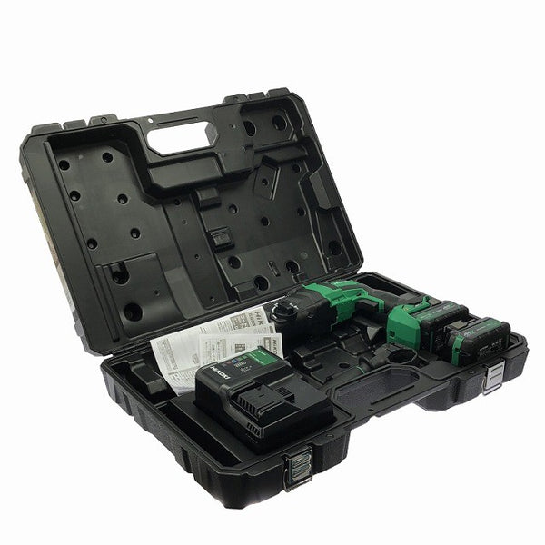 ☆未使用品☆ HIKOKI ハイコーキ 28mm 36V コードレスロータリハンマドリル DH36DPE(2XPZ) バッテリ2個 充電器 ケース付129204 - 2