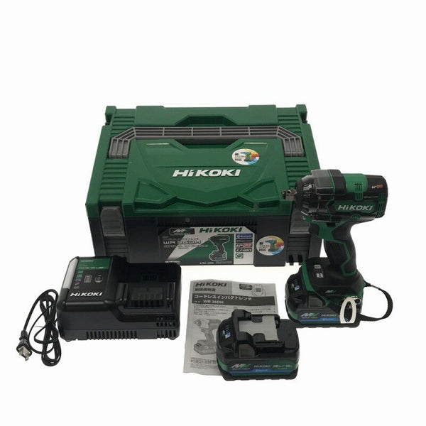 ☆未使用品☆ HIKOKI ハイコーキ 36V コードレスインパクトレンチ WR36DH(2XPSZ) マルチボルトバッテリー2個+充電器+ケース134382 - 3