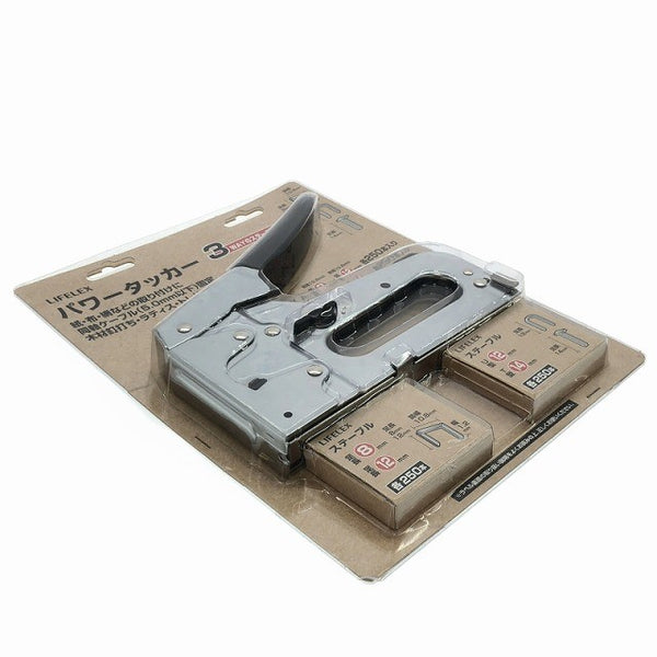 ☆未使用品☆LIFELEX ライフレックス パワータッカー 3WAYステープル ST-718 紙 布 網  KOHNAN SHOJI/コーナン商事116008 - 3