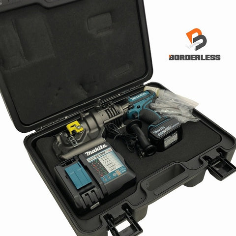 ☆極美品☆ makita マキタ 18V 充電式パンチャー PP200DRG バッテリー1個(18V 6.0Ah) 充電器 油圧式パンチャー コードレス - 0