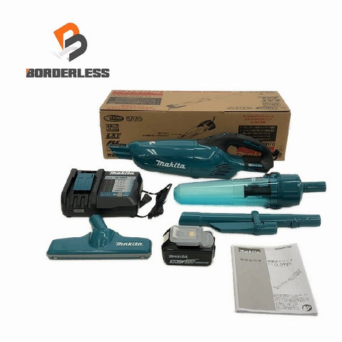 ☆未使用品☆makita マキタ 18V 充電式クリーナー CL280FDRFC 青色 バッテリー1個(18V 3.0Ah)充電器付 コードレス掃除機 内装