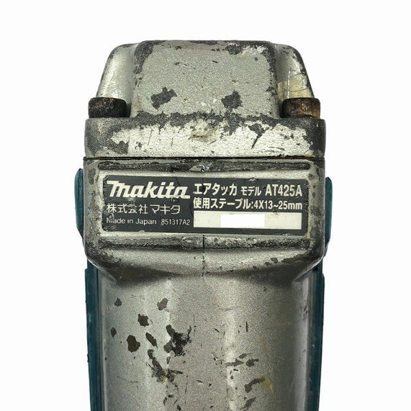 ☆中古品☆makita マキタ 常圧/一般圧 エアタッカー AT425A ゴーグル付き ステープル幅4mm 長さ13～25mm エア工具 エアーツール118705 - 8