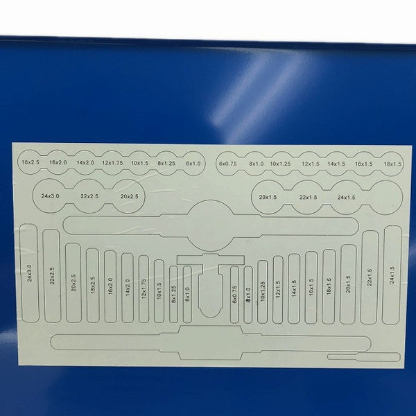 ☆未使用保管品☆ESCO エスコ タップダイスセット 45pcs EA829VX-2 タップ・ダイス：M6～M24 ハンドツール134317 - 3