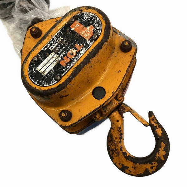 ☆中古品2個セット☆KITO キトー チェーンブロック M3形 CB010 荷重1.0ton/1ton 揚程2.5m 手動式 チェンブロック 吊り具 荷揚げ機135684 - 7